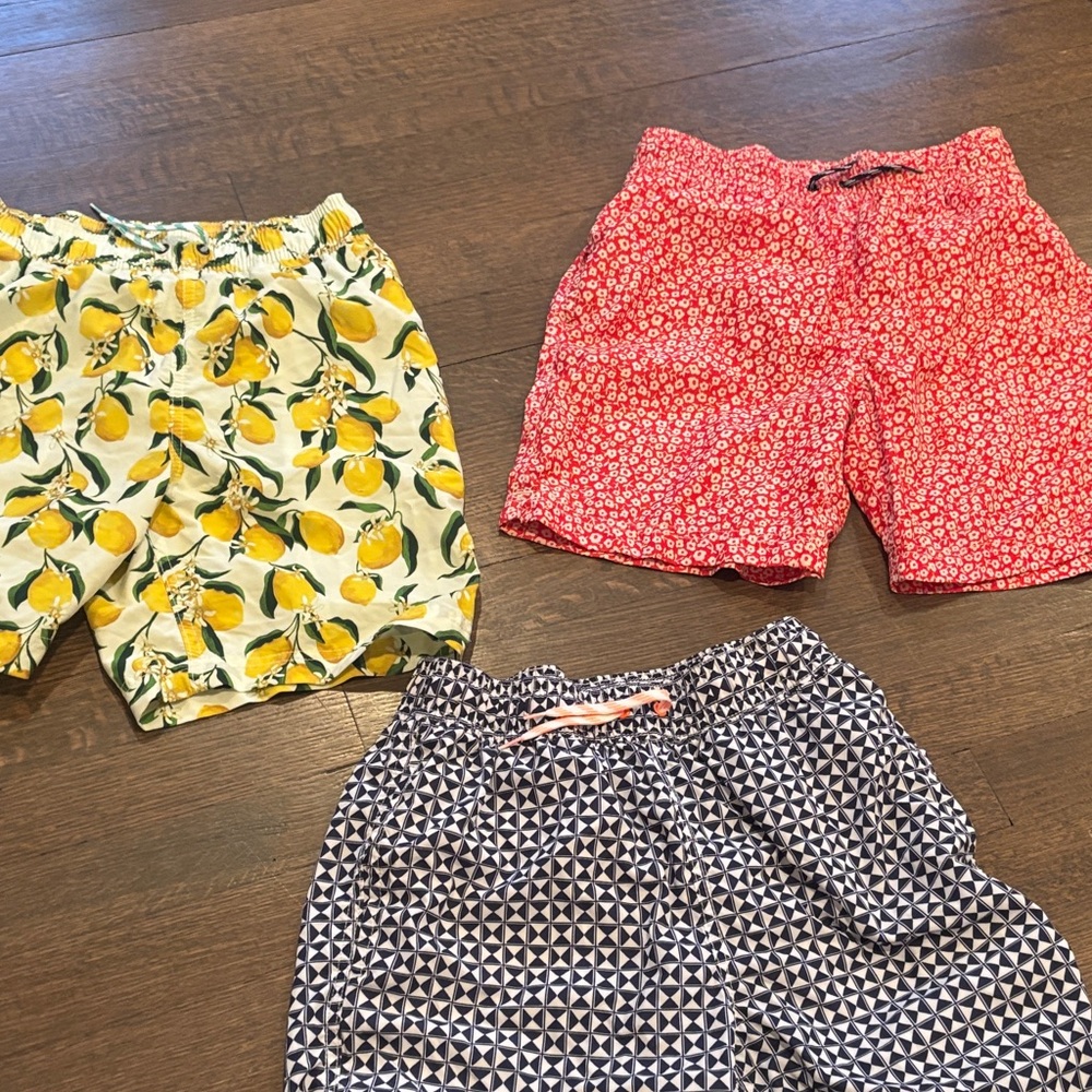 Excellent Conditon - J.Crew 3 Boys Swimshorts Set - Size 12